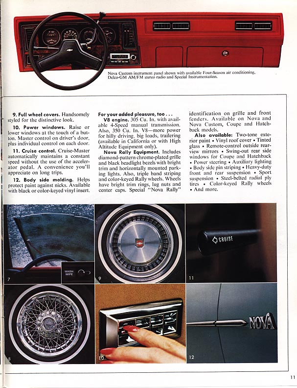 Image of the 1978 Nova Brochure page 11