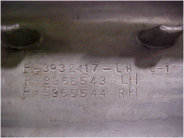 1970 Original LT1 Engine valve cover part number